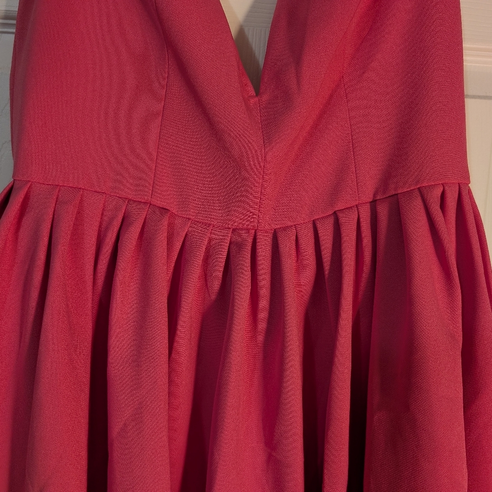 NWT NBD Now And Forever Bright Bubblegum Pink Mini Dress Size L - Picture 3 of 8